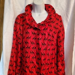 Womens Giraffe Print Blouse
